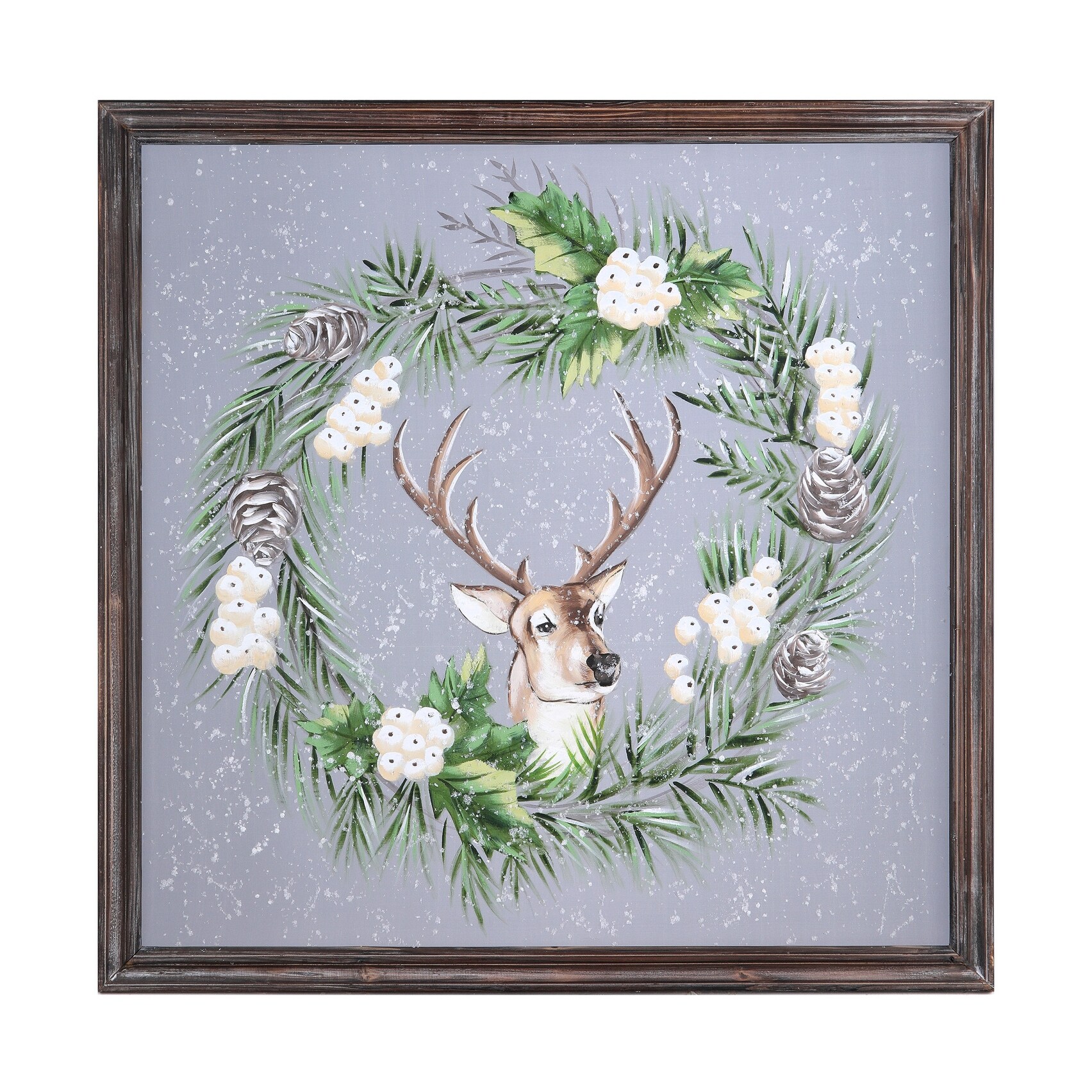 Christmas Reindeer Head Wall Decoration  Stag Trophy Head Wall Mount
